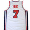 Larry Bird #7 Team USA Basketball Jersey White