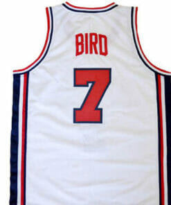 Larry Bird #7 Team USA Basketball Jersey White