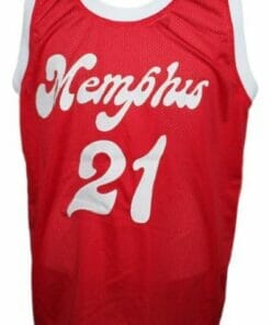 Larry Finch #21 Memphis Sounds Aba Basketball Jersey Red