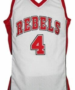 Larry Johnson #4 College Basketball Jersey White