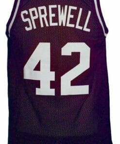 Latrell Sprewell #42 Washington Purgolders Basketball Jersey Purple