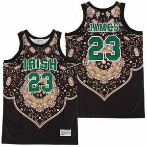 Lebron James #23 Irish Edition Basketball Jersey 1 Lebron James #23 Irish Edition Basketball Jersey