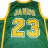 Lebron James #23 Irish High School Basketball Jersey Green