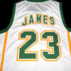 Lebron James #23 Irish High School Basketball Jersey White 6 Lebron James #23 Irish High School Basketball Jersey White