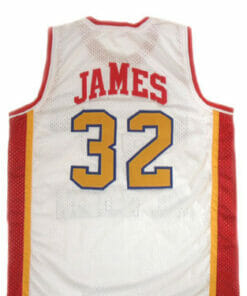 Lebron James #32 McDonald's All American Basketball Jersey White