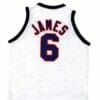 Lebron James #6 Team USA Basketball Jersey White