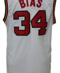 Len Bias #34 College Basketball Jersey White