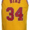 Len Bias #34 Custom College Basketball Jersey Yellow