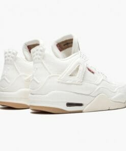 Levi s x Air Jordan 4 Denim Mens Basketball Shoes AO2571 100 White AJ4 Jordan Sneakers 3 550x550 1