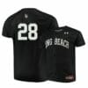 Long Beach State Dirtbags 28 Thomas Greely Black Baseball Jersey 5 Long Beach State Dirtbags 28 Thomas Greely Black Baseball Jersey