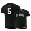 Long Beach State Dirtbags 5 Chase Luttrell Black Baseball Jersey