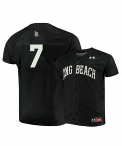 Long Beach State Dirtbags 7 Leonard Jones Black Baseball Jersey