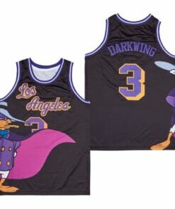 Los Angeles #3 Darkwing Movie Basketball Jersey Black