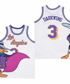 Los Angeles #3 Darkwing Movie Basketball Jersey White