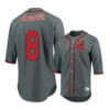 Louisville Cardinals 8 Luke Brown Gray Baseball Jersey