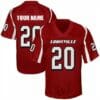 Custom Louisville Football Jersey Name Number NCAA Red