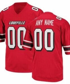 Louisville Cardinals Custom Jersey Name Number NCAA Football Red