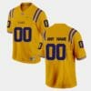 Lsu Tigers Custom Jersey Name Number College Football Yellow