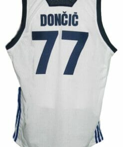 Luka Doncic #77 Slovenia Basketball Jersey White