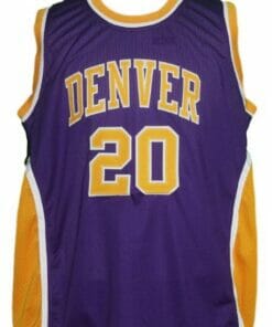 Mack Calvin #20 Denver Rockets Aba Basketball Jersey Purple
