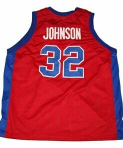 Magic Johnson #32 Vikings Basketball Jersey Red