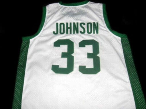 Magic Johnson #33 Michigan State Basketball Jersey White