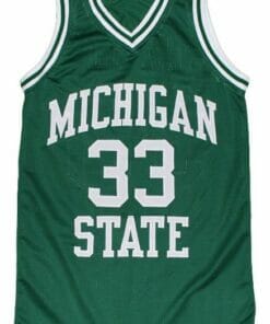 Magic Johnson #33 Michigan State Basketball Jersey Green