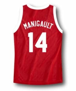 Manigault #14 Franklin High School Rebound Basketball Jersey Red