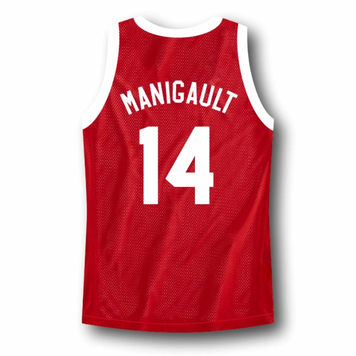 Manigault #14 Franklin High School Rebound Basketball Jersey Red 1 Manigault #14 Franklin High School Rebound Basketball Jersey Red