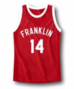 Manigault #14 Franklin High School Rebound Basketball Jersey Red