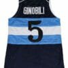 Manu Ginobili #5 Argentina Basketball Jersey Navy Blue 6 Manu Ginobili #5 Argentina Basketball Jersey Navy Blue