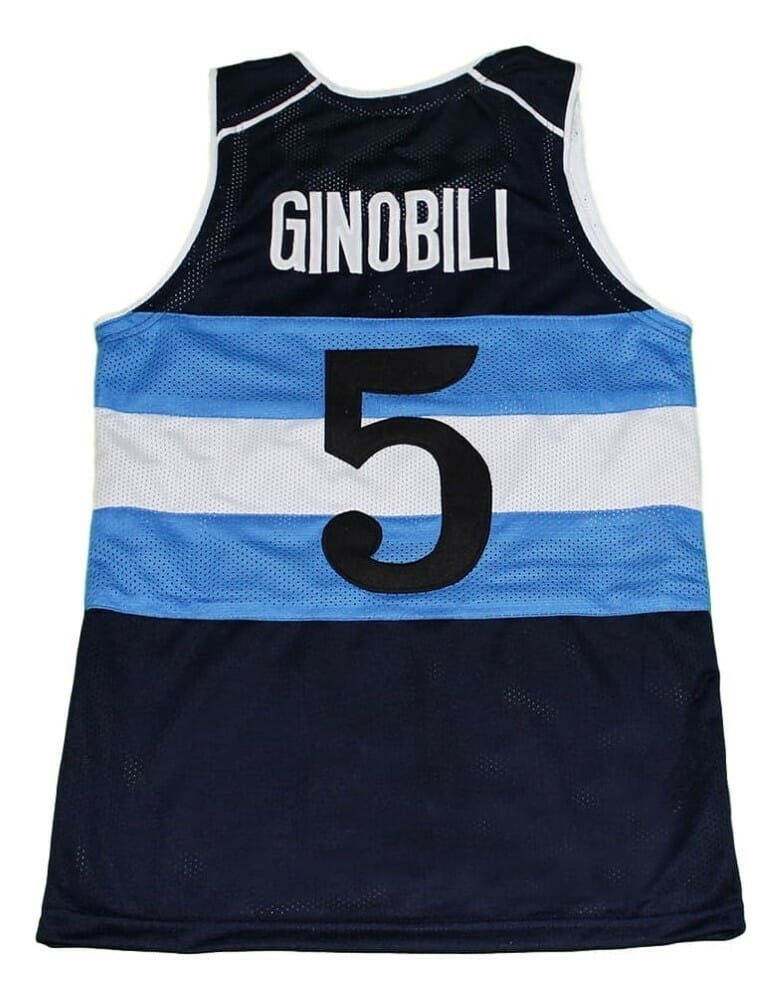 Manu Ginobili #5 Argentina Basketball Jersey Navy Blue 1 Manu Ginobili #5 Argentina Basketball Jersey Navy Blue