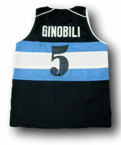 Manu Ginobili #5 Visa Team Argentina Basketball Jersey Navy Blue