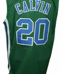 Marc Calvin #20 Carolina Cougars Retro Aba Basketball Jersey Green