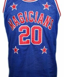 Mark Haynes #20 Harlem Magicians Basketball Jersey Sewn Blue