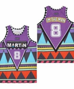Martin #8 Im The Man Movie Basketball Jersey Purple