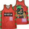 Marty Mar 23 In The House Movie Basketball Jersey Red