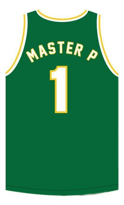 Master P #1 No Limit Basketball Jersey Green 1 Master P #1 No Limit Basketball Jersey Green