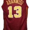 Maverick Ahanmisi #13 Custom College Basketball Jersey Maroon