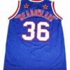 Meadowlark #36 Harlem Globetrotters Basketball Jersey Blue