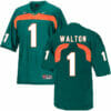Miami Hurricanes #1 Walton NCAA College Football Jersey Green