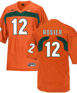 Miami Hurricanes #12 Rosier NCAA College Football Jersey Orange