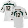 Miami Hurricanes #12 Rosier NCAA College Football Jersey White 6 Miami Hurricanes #12 Rosier NCAA College Football Jersey White