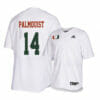 Miami Hurricanes 14 Carson Palmquist White College Baseball Jersey