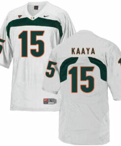 Miami Hurricanes #15 Kaaya NCAA College Football Jersey White