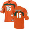Miami Hurricanes #16 Shirreffs NCAA College Football Jersey Orange