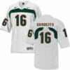Miami Hurricanes #16 Shirreffs NCAA College Football Jersey White