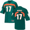 Miami Hurricanes #17 Morris NCAA College Football Jersey Green