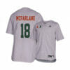 Miami Hurricanes 18 Alex Mcfarlane Gray College Baseball Jersey