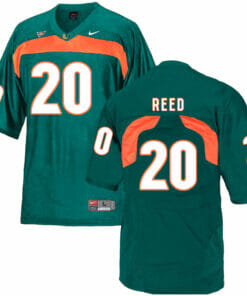 Miami Hurricanes #20 Ed Reed NCAA College Football Jersey Green